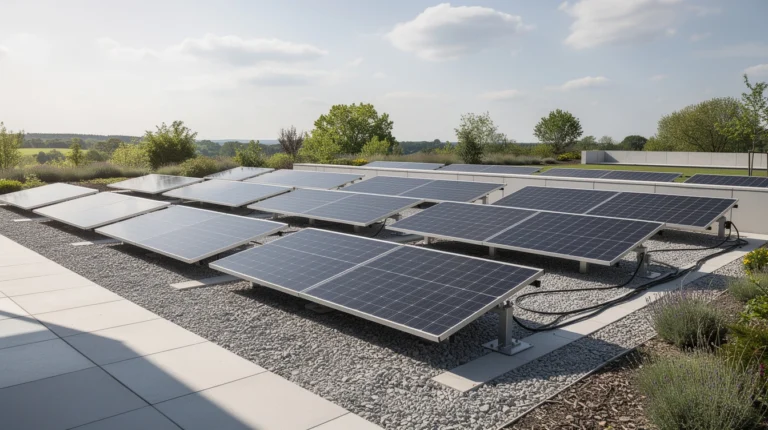 panneaux photovoltaïques au sol