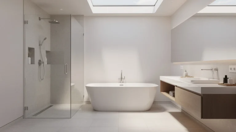 panneaux solaires salle de bains